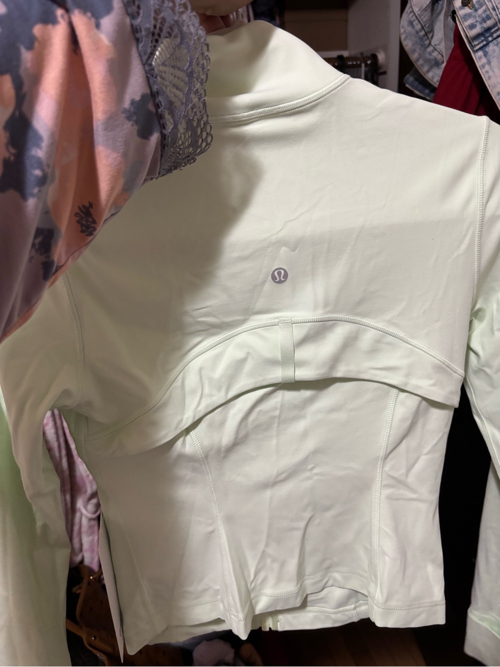lululemon mint green zip-up athletic jacket